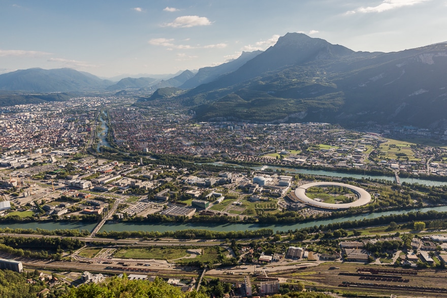 Photo de la presqu'île de Grenoble, campus d'innovation GIANT.